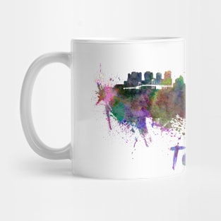 Tokyo skyline in watercolor Mug